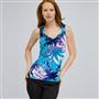Drape Neck Tank with Knot Detail., , small