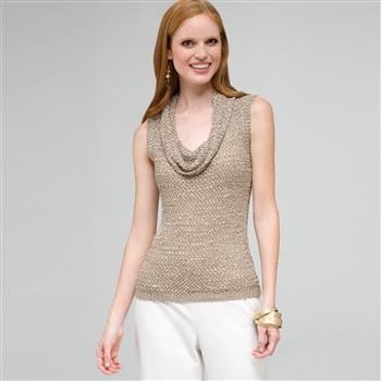Cowl Neck Top, , large
