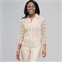 Floral Print Shirt Jacket., , small