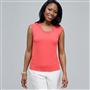 Scoop Neck Shell., New Coral, small