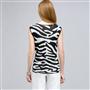 Sequined Animal Print Shell., , small