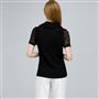 Cowl Neck Top, Black, small
