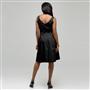 Belted Fit and Flare., Black, small