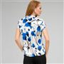 Floral Cap Sleeve Blouse, , small