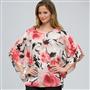 Floral Poncho Blouse, , small