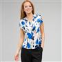 Floral Cap Sleeve Blouse, , small