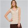 Beaded Scoop Neck Tank, , small