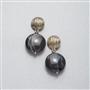 Worn Gold Dangle Earring, , small