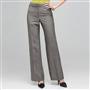 Washable Linen Classic Yoke Pant, Black & White, small