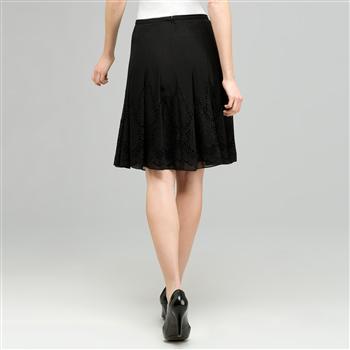 Pleated Skirt With Embroidery., , large