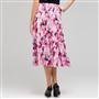Long Floral Pintucked Skirt, , small