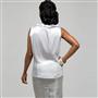 Sleeveless Twist Neck Blouse, , small