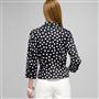 Dot Tie Front Blouse, , small
