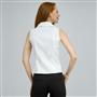 Double Breasted Sleeveless Button Down Blouse., , small