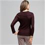 3/4 Sleeve Novelty Pointelle Cowl Neck, , small