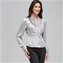 Pleated Bib Long Sleeve Shirt, , small