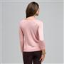 3/4 Sleeve Solid Drape Neck Sweater, , small