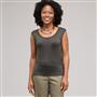 Sleeveless Scoop Neck Shell, , small