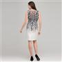 Floral Black and White Dress., , small