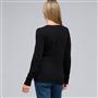 Long Sleeve Appliqued Crew Neck, , small