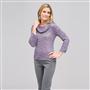 Tweed Cowl Neck Sweater, , small