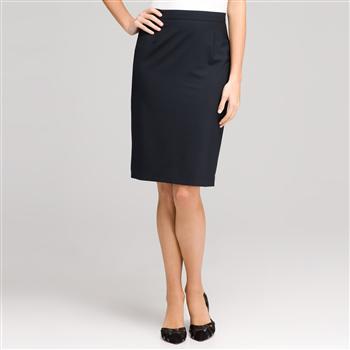 Washable Wool Classic Straight Skirt , , large