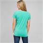 Short Sleeve Crew Neck, seagrass & white, small