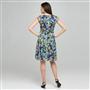 Floral Ruffly Seam Party Dress, , small