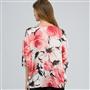 Floral Poncho Blouse, , small