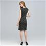 Drape Neck Dress., , small
