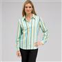 Long Sleeve Striped Button Down, , small