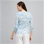3/4 Sleeve Button Front Crew Neck Cardigan., , small