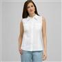Sleeveless Button Down Blouse., , small
