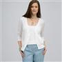Beaded 3/4 Sleeve Cardigan., , small