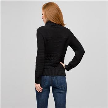 Cotton Turtleneck Sweater, , large