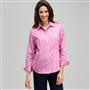 Striped Button Down with Pot Dot Cuffs, , small