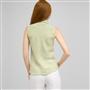Ruffle Front Sleeveless Blouse., , small