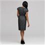 Dart Dress With Velvet Trim, , small