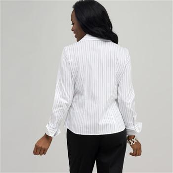 Platinum Blue Stripes Easy Care Fitted Shirt , , large