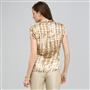 Short Sleeve Printed Blouse., , small