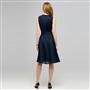 Pleated Dress With Front Sash., , small