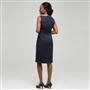 Navy Pinstripe Dress, , small