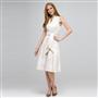 Neutral Floral Dress, , small