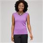 Sleeveless Scoop Neck Shell, , small