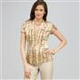Short Sleeve Printed Blouse., , small