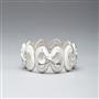 Infinity Stretch Worn Silver Bracelet, , small