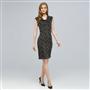Drape Neck Dress., , small